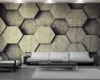 3d Hexagon Wallpaper 3d Bedroom Wallpaper Interior Decorative Silk 3d Geometric Wallpaper