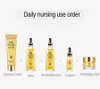 24K Gold Skin Care Set 5 PCS With Box Face Essence Cream Facial Cleanser Kit For Womens