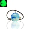 2022 nouveau collier nébuleuse double face lueur dans l'espace sombre univers collier verre galaxie système solaire avec collier lumineux bijoux