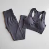 2 pièces énergie sans couture Yoga ensemble vêtements d'entraînement pour les femmes rembourré soutien-gorge de sport + Sport Leggings tenue haute Fitness Gym costumes 220330