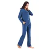 Mulheres Inverno Outono Sleepwear Moda Casa Serviço Womens Pajamas Define Casual Confortável Sleep Ternos Atacado