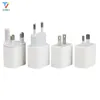 30pcs New Design White 2 Ports 2USB Dual USB Cell Phone Charger 5V 2A EU US AU UK Plug Wall Power Adapter for iPhone Samsung HTC4824622