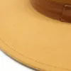 9cmの弓ワイドブリム帽子女性の正式な帽子の男性ジャズトップ帽子メンズパナマキャップフェルトFedora Capsの女性Chapeau Man WinterファッションアクセサリーNew