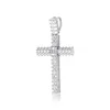 Mens Hiphop Jesus Cruz Colares 18k Banhado A Ouro Hip Hop Jóias Gelado Out Bling Pave Micro Cúbico Zirconia Cross Pingente Colar