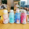 20oz Kids Cartoon Drinking Bottles Double Layers 316 Stainless Steel Water Thermos Children Insulated Cups Portable Home School LJ201218