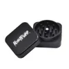 Honeypuff Frosted Feeling Square Aircraft Aluminium Herb Grinder 47 mm 2 Lager Spice Tobacco Grinder Crusher Hand Crank