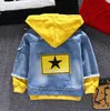 Boy Girl Denim Jackets Kinder Jeans Mantel Kinder Spleiß Oerbekleidung Kleidung Frühling Herbst Boy Kapuze Sportkleidung für 16t Kinder F127605736