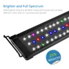 Nicrew Classicled Plus RGB Fiske Ljus Akvarium LED Belysning Lampor Full Spectrum Fisk Tank Lampa för Aquarium 30-48cm Y200922