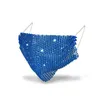 100 шт. DHL Ship Fashion Красочная сетчатая дизайнерская вечеринка маски Bling Diamond Athestone Grid Net Sexy Hollow Mask для женщин