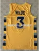 3 Dwayne Wade Koleji Marquette En Kaliteli Basketbol Jersey Erkek Dikişli Özel Herhangi bir Numara Adı