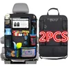 New 1pc/ 2pcs Car Seat Back Organizer 9 Storage Pockets with Touch Screen Tablet Holder Protector for Kids Children Car Accessories