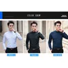 BROWON Brand Men Shirts Business Long Sleeve Stand Collar Cotton Male Shirt Slim Fit Designs Men's Fahion 220217