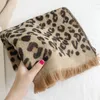 S1902 New Winter Women's Scarf Tassels Leopard Scarf Thick Heat Preservation Shawl Warm Scarves2930