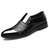 Sapatos de vestido de casamento homens sapatos casuais de couro respirável sapato de oxford com salto negócio sapato masculino chaussure homme 2020