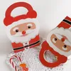 Merry Christmas Paper Gift Wrap Box 2021 Santa Claus Candy Boxes Aangepast Ontwerp voor feestartikelen