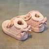 Babaya Cute Bow Princess Baby Casual Plus Velvet Winter Shoes Botas para niñas LJ201214