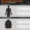 Mannen verwarmd jasje volledige zip fleece kleding winter warme ultra zachte hoodie elektrische verwarming jas zwart mannelijk bovenkleding 211217