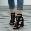 Sıcak Satış-Rot Kadın Sandalet Yüksek Topuk 2019 Yaz Yeni Balık Ağız Sandalet Moda Seksi Rahat Ayakkabılar Kadın Roma Çapraz Bağlı Artı Boyutu 35-43