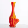 DHL Silicone Food Grade Smoking Bong 6.6inches with Down Stem and Glass Bowl Small Portable Hand Pipe Dab Oil Rig