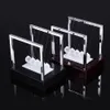 Newtons Cradle LED تضيء الطاقة الحركية الرئيسية مكتب العلوم اللعب ديكور المنزل ملون مضيئة نيوتن البندول الكرة سطح المكتب 201212