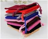 Velvet Drawstring bag Gift bag Favor Holders Flocked phone bags Jewelry pouches 100pcs Wholesale