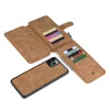 Cases for Apple 5 6 7 8 11 12 13 Pro x xs max Deta chable Wallet Magnetic Case Card Slots Leather Cover Bag