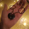 Romantiskt par Keychain Pendant Heart KeyRing Lovers Love Key Chain For Birthday Gift Souvenir Valentinsdag Gåvor