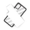 Cas de PC dur de sublimation 2D vierge pour iPhone 12 mini pro maximum 11 x x 8 8 plus avec plaque d'insertion en aluminium