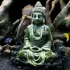 Simulation Buddha Statue Crafts Accessories Gifts el Sitting Fish Tank Ornament Reptiles Home Resin rium Decoration Y200917