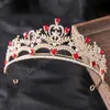 Coroa de Tiaras de Casamento para Mulheres Moda Strass Cristal Princesa Diadem Elegante Headwear Acessórios De Cabelo Bridal Jóias