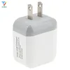 50 unids/lote 5V 2.1A puertos USB duales enchufe de EE. UU. adaptador de cargador de pared doble USB 2 puertos para Samsung iPhone Xiaomi teléfono móvil inteligente