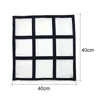 9 Panel Kussensloop Sublimatie Lege Kussensloop Polyester Kussen Hot Transfer Afdrukken DIY Personalized Gift 40 * 40cm snel schip