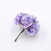 6st/Lot Artificial Flowers Mini Peony Flower for Wedding Party Home Decoration Handgjorda DIY Craft Box Garland Scrapbook Jllhel