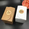 30pcs/Lot Natural Kraft Paper Cake Box ، صندوق تعبئة هدايا الحفلات ، ملف تعريف الارتباط/Candy/Nuts Box/DIY صندوق التعبئة ، عالي الجودة 90 × 60 مم 3 Jlloei