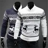 Mode Männer Weihnachten Pullover England Stil Männer Pullover Deer Pullover Rentier Pullover Dünne Oansatz Männer Pullover 201022