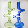 Único Big Bongo Heady Glass Beaker Bongs 7mm Grosso Chuveiro Percácido de Água de Fluxo de Água 18mm Feminino Joint Oil Dab Rigs com Downstem Big Bowl Newest
