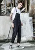 Men's Jeans 2021 Casual Jumpsuit Tide Korean Version Of The Self-cultivation Nine Pants Japanese Wild Suspenders Size XXXL1