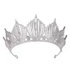 Princess Crown Wedding Bridal Mermaid King Queen Baroque Gold Crystal Crown Headband Birthday Women Hair Jewelry Tiara for Girls W0104