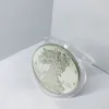 10 st Non Magneitc 2022 American Eagle Metal Craft Freedom Silver Pläterad 1 OZ Samlarobjekt Hemdekoration Konst Jubileumsmynt