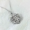Горячий дизайн ювелирные изделия S925 стерлингового серебра крест кулон ожерелье оливковое дерево женское кулон ожерелье AA220315