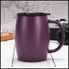 Hot 15oz 420ml kubek kawy ze stali nierdzewnej izolowane kolby próżniowe termosy podwójne warstwy belly Cup Tubler z uchwytem