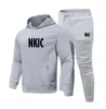 2022 herbst Winter Trainingsanzug Männer Frauen NKIC Marke Mit Kapuze Sweatshirt Anzug Baumwolle Paar Jogging Sweatshirts Übergroßen Streetwear