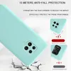 Candy Color Flytande Silikonväska för Xiaomi RedMi Not 9 8 PRO 9S 8T 7 9A 8A 7A POCO X3 NFC Soft Silicone Back Cover