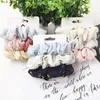 3 unids/set 37 Estilos Scrunchie Hairbands Hair Tie girls para accesorios para el cabello Satin Scrunchies Stretch Ponytail Holders Regalo hecho a mano M3141