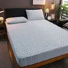 100% Tecido de algodão Quilted Protector Engrade King Pad para Anti-Mite Twin Bed Colchão Capa 201218