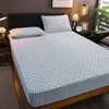 100% coton tissu matelassé protecteur épaissir king pad pour anti-acariens lit double matelas couverture 201218