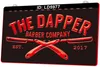 LD5977 Dapper 이발사 회사 머리 3D 조각 Led 라이트 로그인 도매 소매