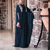 Plus storlek 5xl Arab Dubai Abaya Women Muslim Dress Kaftan Appliques Islam Floor Length Maxi Vestidos Turkiet Robe Islamic Clothing8247632