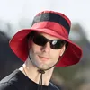 Cubo Sombreros Bonnie Hat Hat Fishing Sombrero Deporte al aire libre Caps Cowboys plegables Cap Ciclismo Headwear para hombres Mujeres Protección solar transpirable