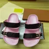 Slippers BOM DIA FLAT MULE 1A3R5M Cool Effortlessly Stylish Slides 2 Straps with Adjusted Gold Buckles Women Summer. 35-46m Men andwomen